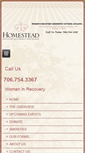 Mobile Screenshot of homesteadrecovery.com